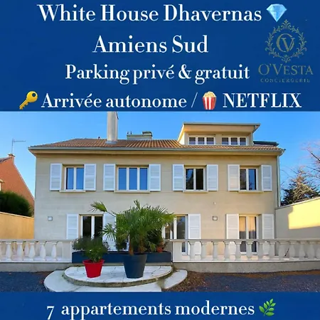 公寓 White House Dhavernas - Privee - - Parking Gratuit 阿棉